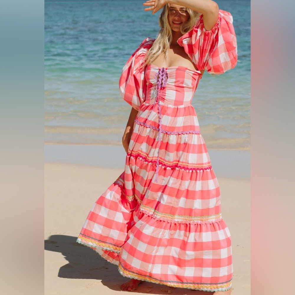 Pink Gingham Gown